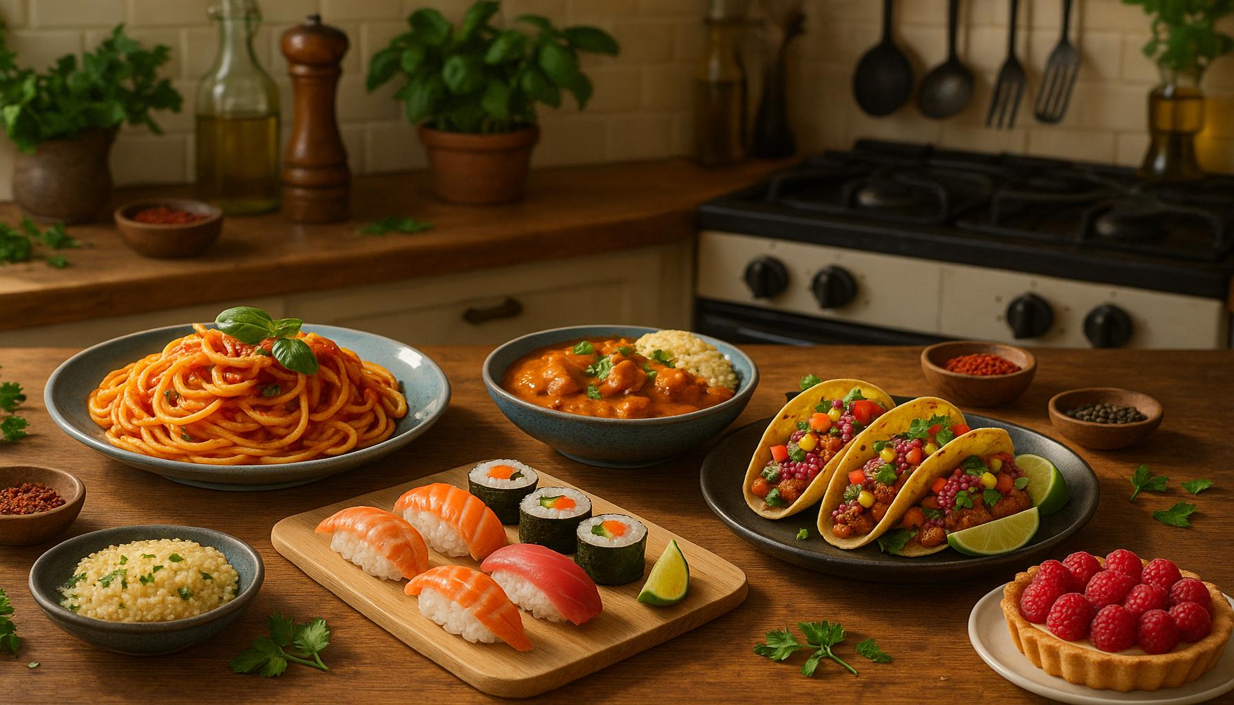International Cuisine: Exploring Flavors of the World in Your Home