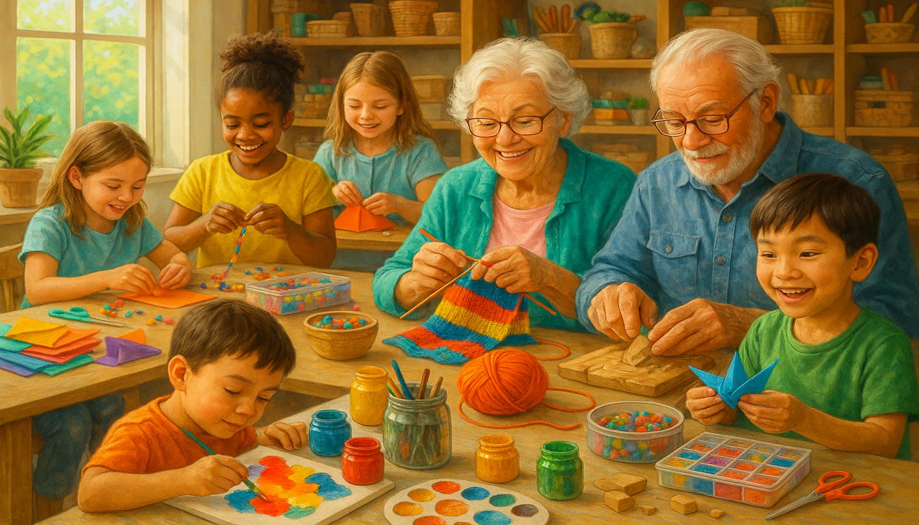 Crafting for All Ages: Encouraging Creativity in Children and Seniors Alike