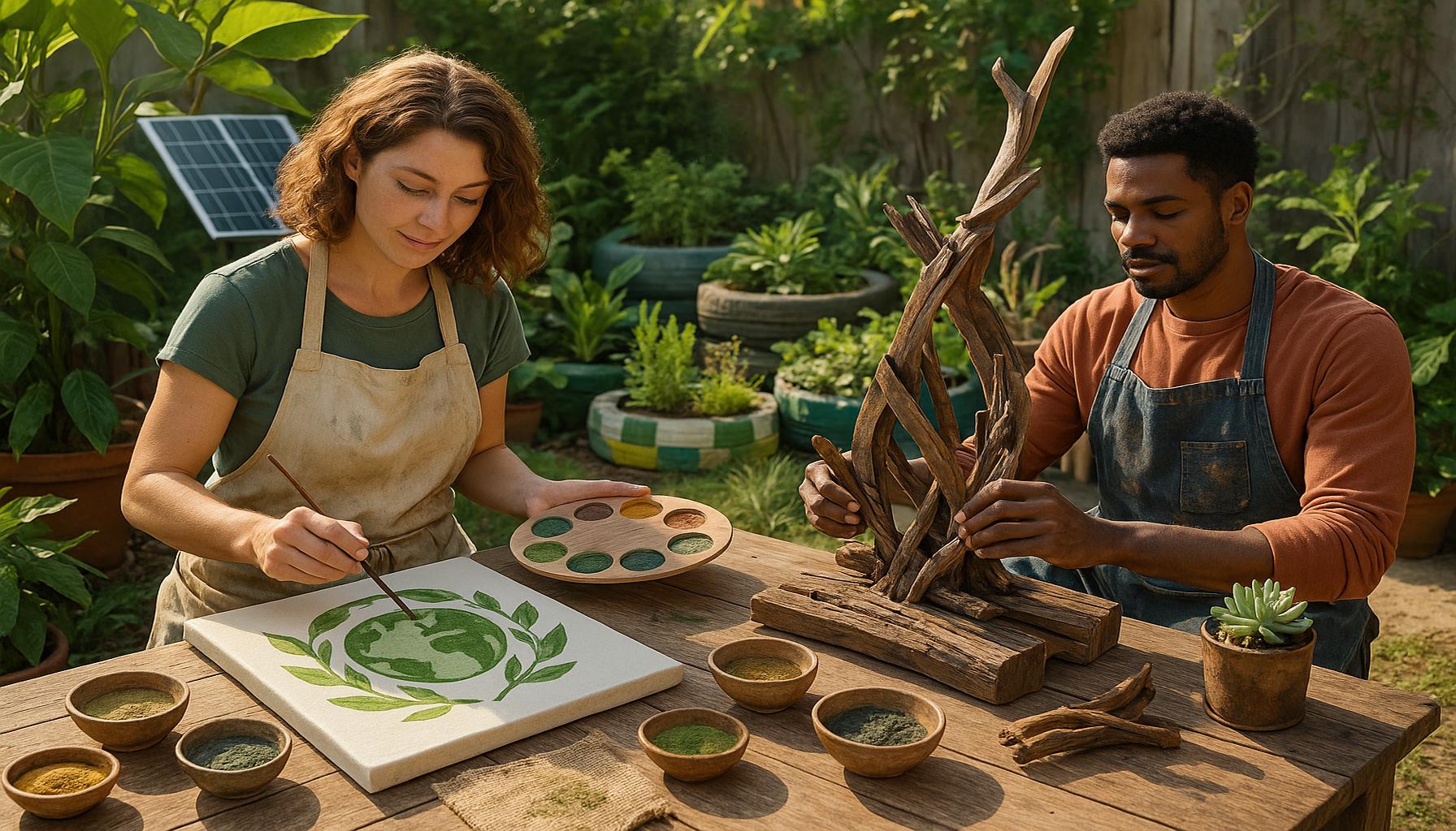 Art and Sustainability: Artistic Practices that Promote Ecological Awareness in Creative Hobbies