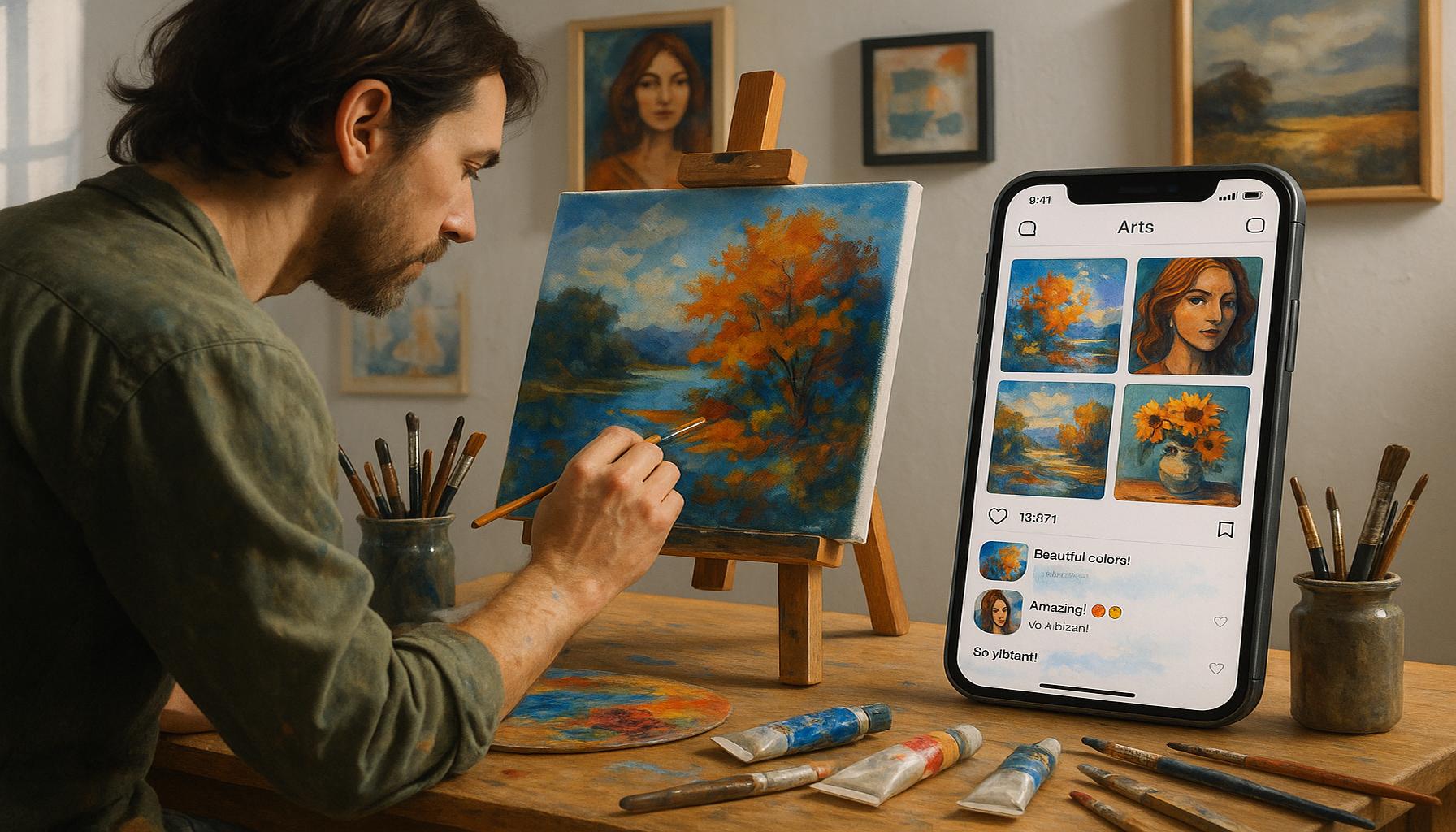 The Interaction between Art and Social Media: How Digital Platforms are Changing the Way to Share Artistic Hobbies
